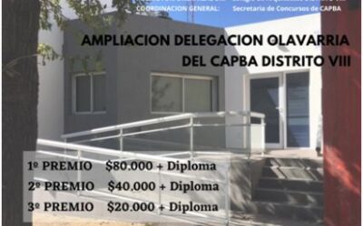CONCURSO DISTRITAL DE AMPLIACIÓN DELEGACIÓN OLAVARRÍA DEL CAPBA DISTRITO VIII