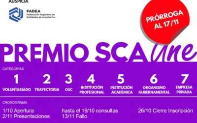 “Premio SCA Une a la Solidaridad” auspiciado por FADEA